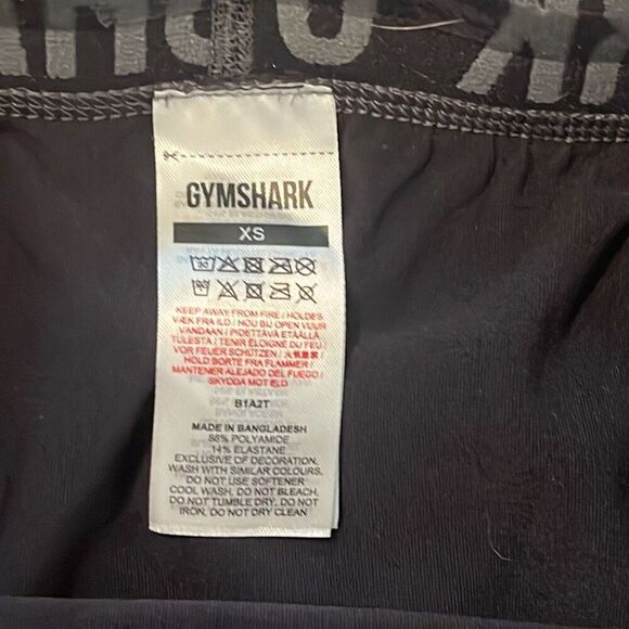 Gymshark Black Gray Athletic Leggings XS - Picture 5 of 5
